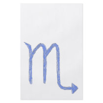 Scorpio. Zodiac Astrology Sign. Blue. Flyers