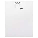 Scorpio. Zodiac Astrology Sign. Personalized Letterhead