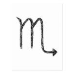 Scorpio. Zodiac Astrology Sign. Post Cards