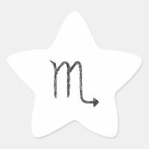 Scorpio. Zodiac Astrology Sign. Sticker