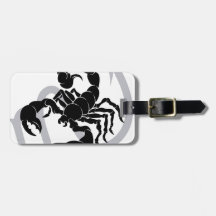 Scorpio zodiac horoscope astrology sign travel bag tags