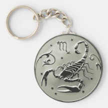 Scorpio Zodiac Russian Coin Keychain