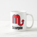 Scorpio Zodiac Sign mugs