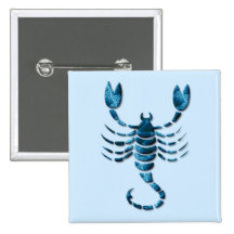 Scorpio Zodiac Square Pin
