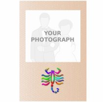 Scorpio Zodiac Star Sign Rainbow Photo Frame Cut Out