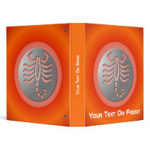 Scorpio Zodiac Star Sign Silver Premium Binder