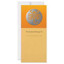 Scorpio Zodiac Star Sign Silver Premium Full Color Rack Card