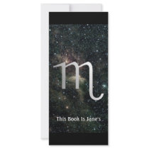 Scorpio Zodiac Star Sign Universe Bookmark Rack Card Template