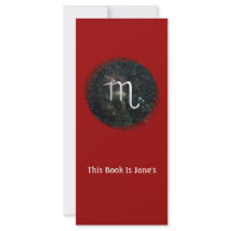 Scorpio Zodiac Star Sign Universe Bookmark Custom Rack Card