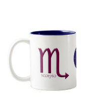 Scorpio Zodiac Symbol Mug by PlanetZodiac Scorpio Zodiac Symbol Mug