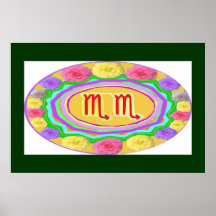 SCORPIO  Zodiac Symbol Poster