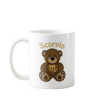 Scorpio Zodiac Teddy Bear mugs
