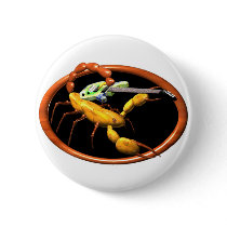 Scorpion playing guitar  friendship gifts pinback button