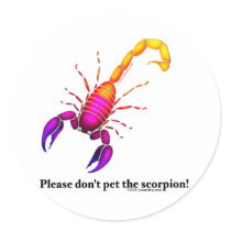 Scorpion stickers by crittershop Scorpion stickers