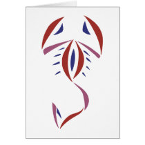 Scorpion Tattoo Greeting Card