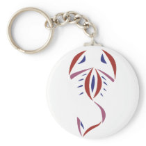 Scorpion Tattoo Keychain