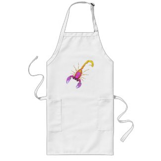 Scorpion Watercolor apron