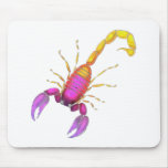 Scorpion Watercolor Mouse Pad