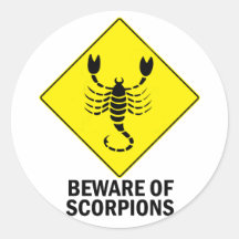 Scorpions Round Stickers