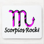 Scorpios Rock Pink and Black Mousepad