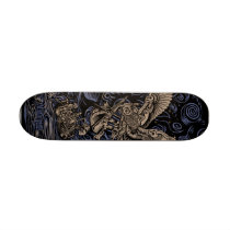 Scorpiowl Skateboard by monkeyink Scorpiowl Skateboard