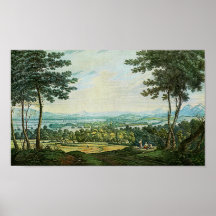 Scotch Landscape Watercolor Painting Art Print!