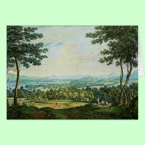 Scotch Landscape - Watercolor Painting Card cards
