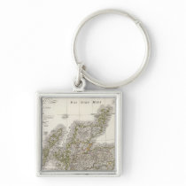 Scotland Atlas Map Key Chains