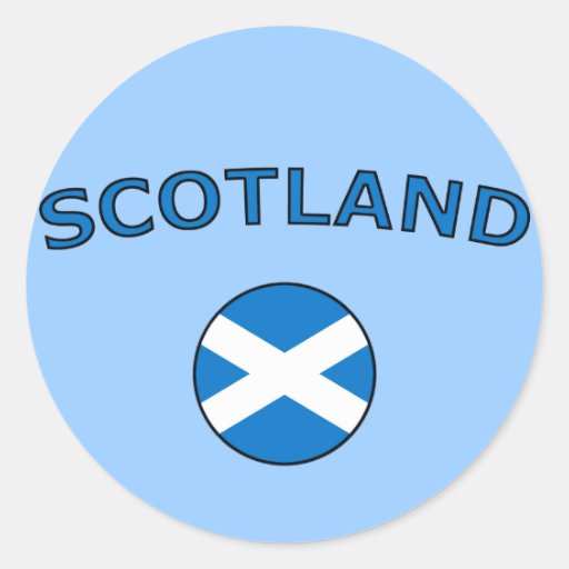 Scotland Classic Round Sticker Zazzle