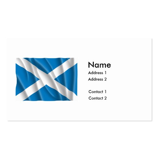 SCOTLAND FLAG BUSINESS CARD (front side)