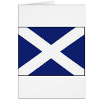 SCOTLAND FLAG GREETING CARD