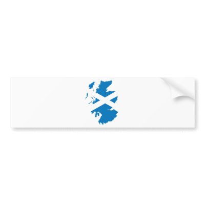 Scotland Flag Map full size