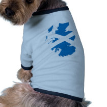 Scotland Flag Map full size Pet Clothes