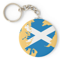 Scotland flag map keychains