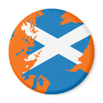 Scotland flag map magnets