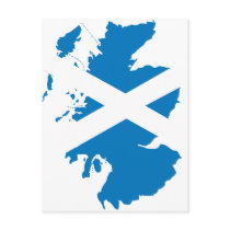 Scotland flag map postcards by FlagStore Scotland flag map postcards