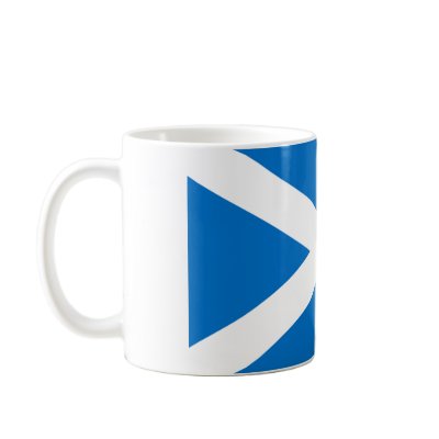 Scotland Flag Mug by SimpsonsTShirtShack