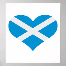 Scotland flag poster