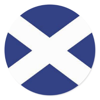 Round Scottish Flag