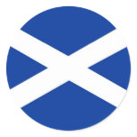 scotland flag round stickers