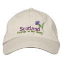 Scotland in my Heart embroidered hats by Embroidery4U Scotland in my Heart embroidered hats