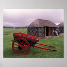Scotland, Isle of Skye, Kilmuir. Rural landscape Print