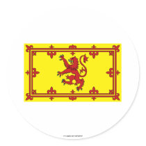 Scotland Lion Flag Stickers