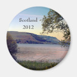 Scotland Loch with Tree Scene Refrigerator Magnet