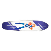 Scotland Manga girl dressed in Flag - Scottish Skate Boards