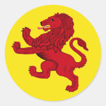 Scotland rampant lion stickers