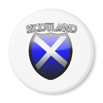Scotland Retro Glass magnets
