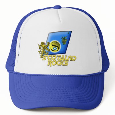 Scotland Rocks Mesh Hat by colintonwigglys