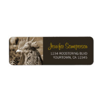Scots Grey Rooster Return Address Labels