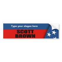 SCOTT BROWN bumper stickers